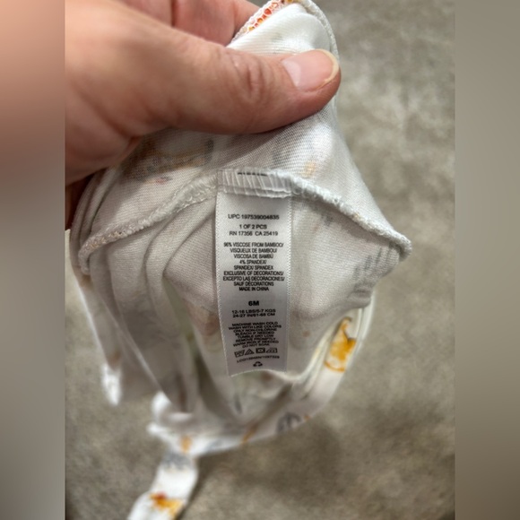 Little Me Bamboo Sleeper Safari Animals 6 months Baby Sleep and Play Infant - Picture 2 of 6